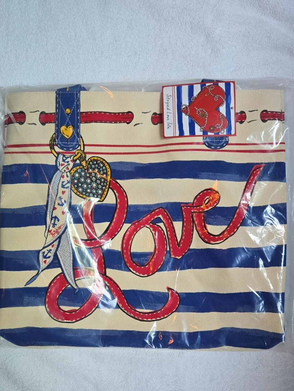 Brighton Striped Love Tote